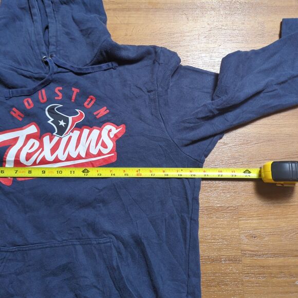 Houston Texans Sweatshirt Mens Medium Blue Hoodie NFL Football Pullover - Picture 7 of 9